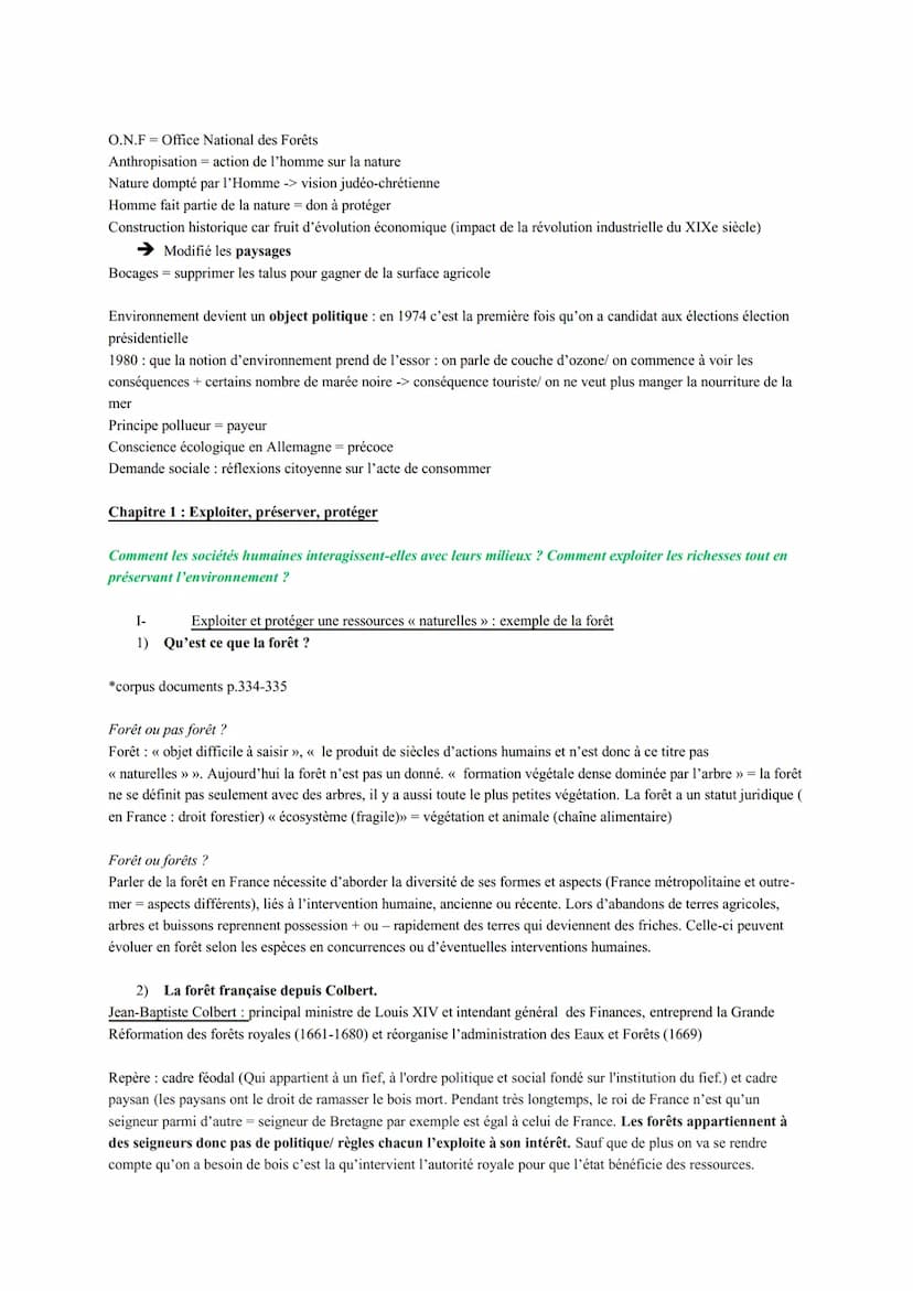 Thème 5 : L'environnement, entre exploitation et protection : un enjeu planétaire
Objectifs :
- Analyser l'évolution du rapport entre les so