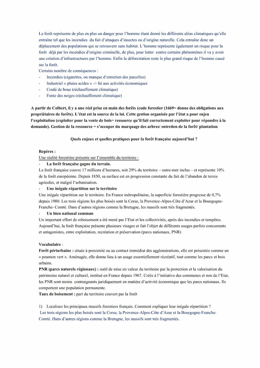 Thème 5 : L'environnement, entre exploitation et protection : un enjeu planétaire
Objectifs :
- Analyser l'évolution du rapport entre les so