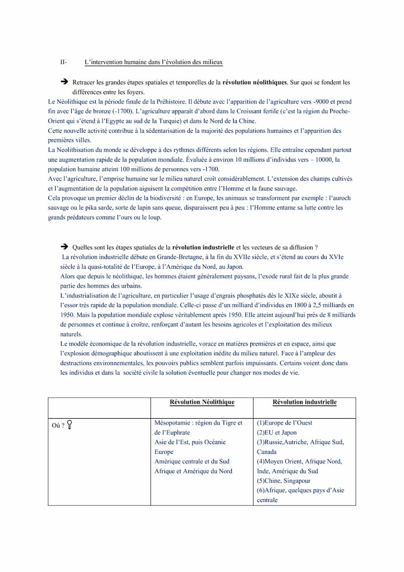 Thème 5 : L'environnement, entre exploitation et protection : un enjeu planétaire
Objectifs :
- Analyser l'évolution du rapport entre les so