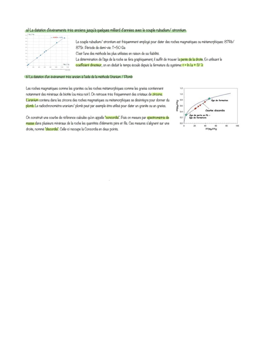 SVT
Chapitre 1: Les traces du passé mouvementé de la Terre
I. La datation relative
La chronologie relative consiste à établir une succession