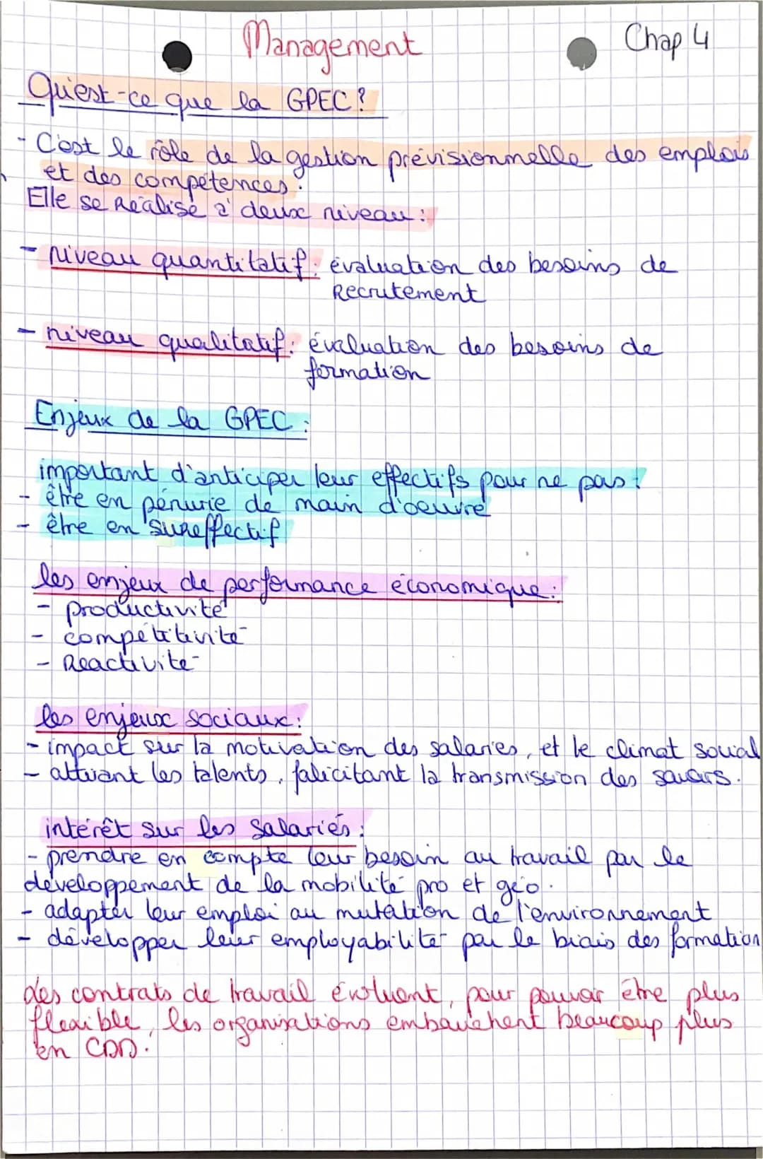 La GPEC et les Ressources Humaines : Exposé, Cours et PDF