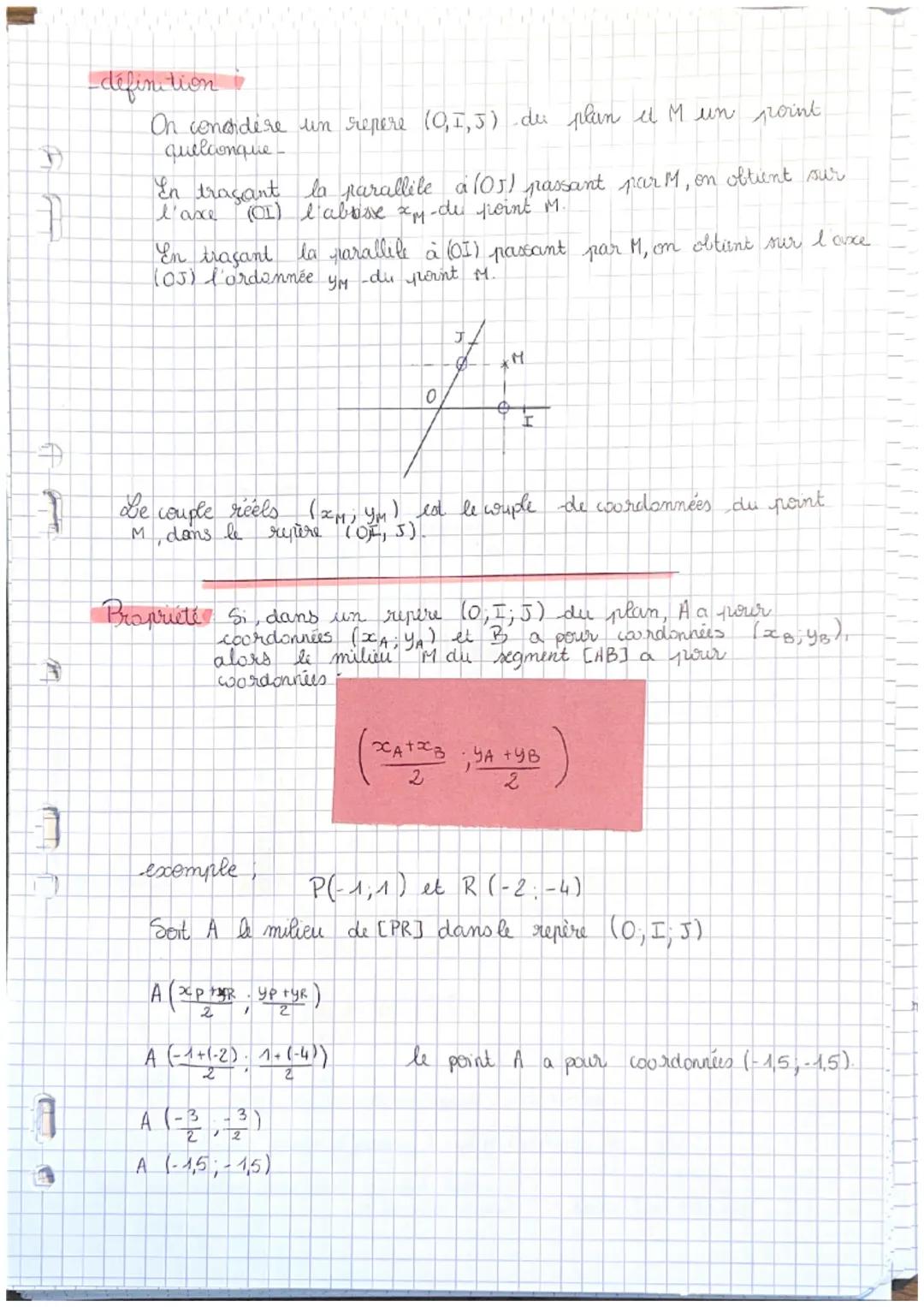 A
SEQUENCE 3: Repravy dams. A plan
Reurage
_definition: On appelle repere
du plan tout triplet (0,I,J)
tel que les points O, I et S
ne soien