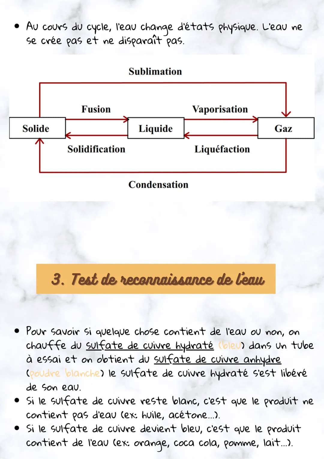 Physique-Chimie
1. Explications
• Environ 3/4 de notre planète soit 70,7 % Sont recouverts
d'eau.
• Le volume de l'eau sur terre est évalué 