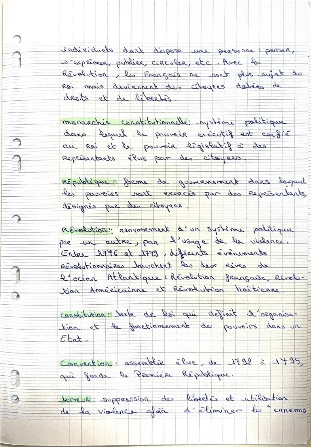 Programme
eme
Chapitre 3
Histoire fiche de Revision.
Thème 1: de XVIII siècle, expansions, lumière
et Revolutions.
du progamme Chapitre 3: L