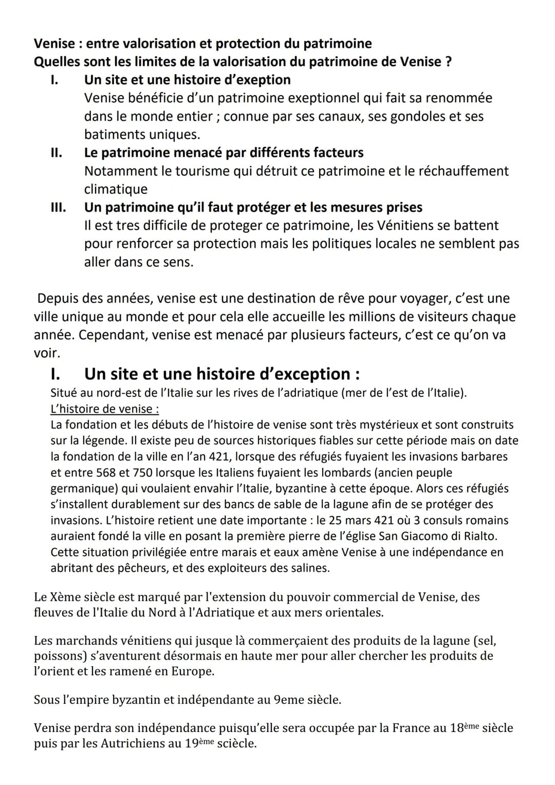 Venise : entre valorisation et protection du patrimoine
Quelles sont les limites de la valorisation du patrimoine de Venise ?
Un site et une