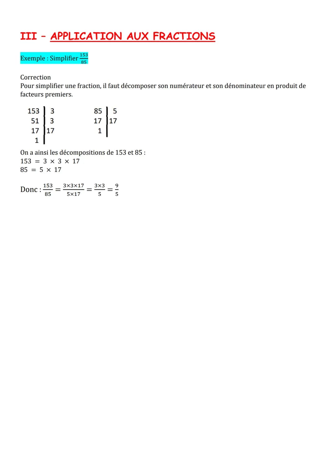 I
-
Ch9 ARITHMETIQUE
DIVISIBILITE (RAPPELS)
Vocabulaire
56=8x7
on dit que - 7 et 8 sont des diviseurs de 56.
-56 est un multiple de 7 et de 