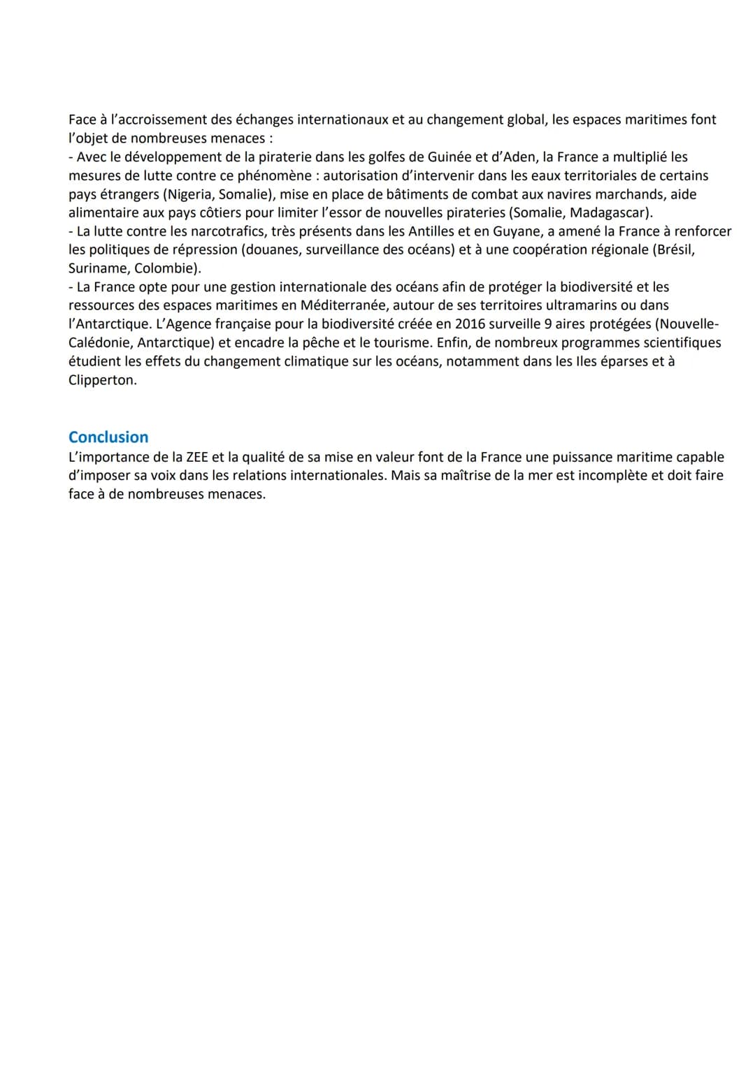 Les enjeux de la présence française dans les espaces maritimes
A. Renforcer l'intégration de l'économie maritime
L'économie maritime françai