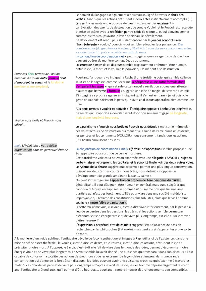OE4. Honoré De Balzac, La Peau de chagrin,
LECTURE LINÉAIRE n° 16: Le discours de l'antiquaire
Introduction
• Etape 1: Présentation de l'œuv