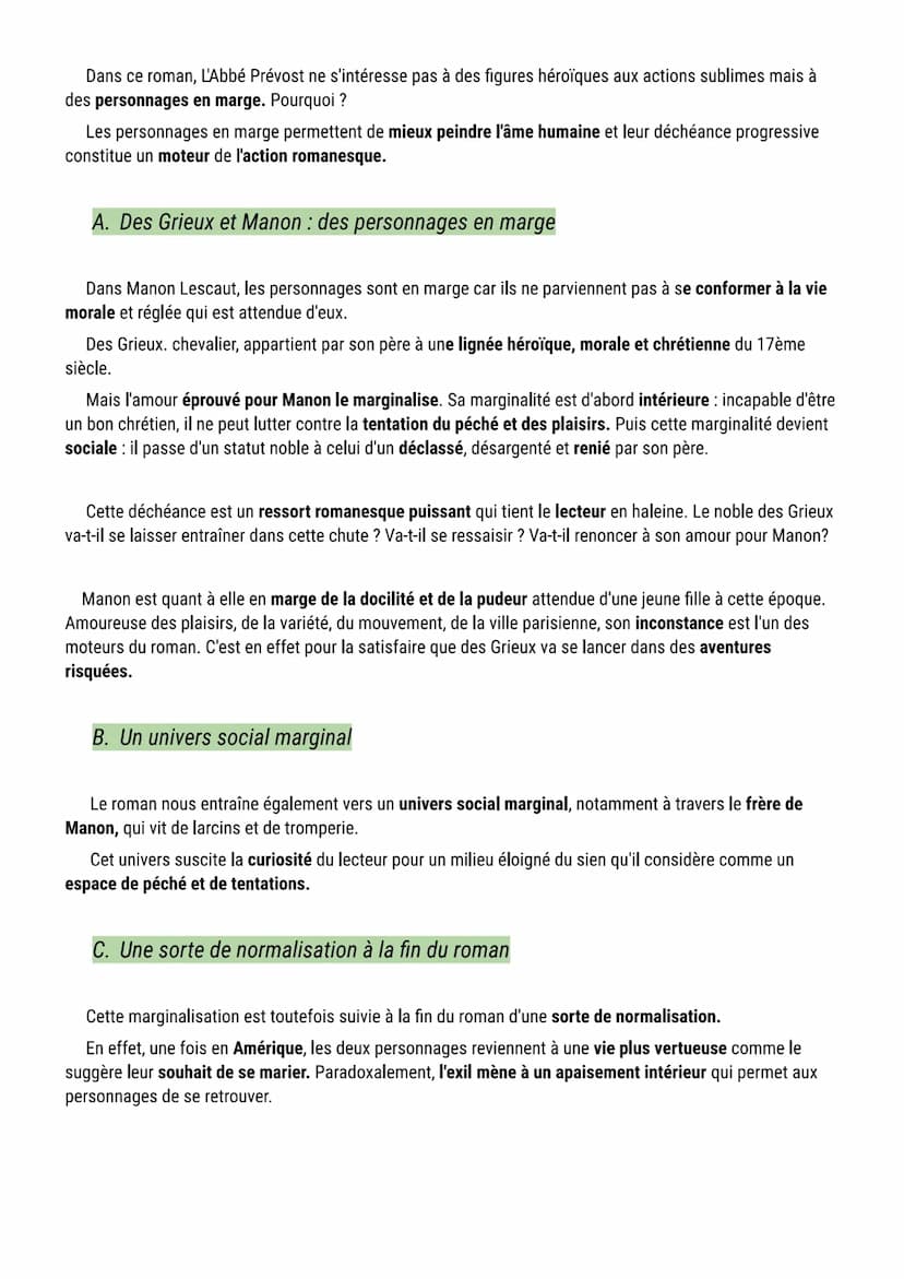 Cours sur Manon Lescaut (commentaire composé)
Voici une fiche de lecture complète (résumé et analyse) du roman Manon Lescaut de L'abbé Prévo