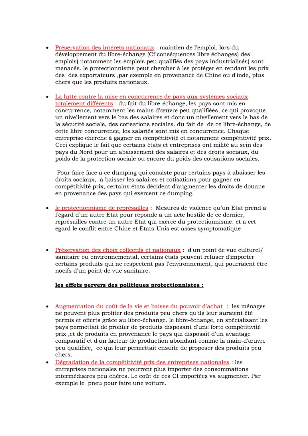 I) Les déterminants des échanges internationaux
A) Les avantages comparatifs et les dotations factorielles.
Le poids des avantages comparati
