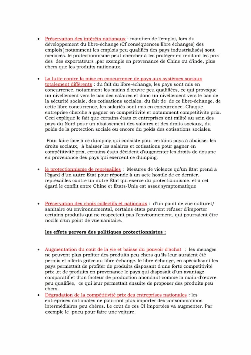 I) Les déterminants des échanges internationaux
A) Les avantages comparatifs et les dotations factorielles.
Le poids des avantages comparati