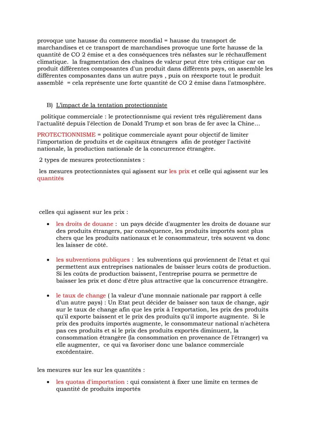 I) Les déterminants des échanges internationaux
A) Les avantages comparatifs et les dotations factorielles.
Le poids des avantages comparati