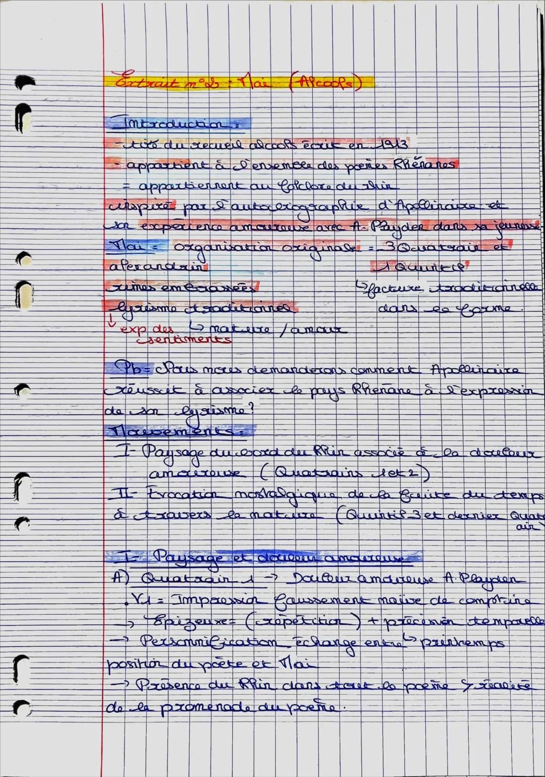 
<h2 id="introduction">Introduction</h2>
<p>Le poème "Mai" est issu du recueil "Alcools" écrit par Guillaume Apollinaire en 1913. Ce poème a