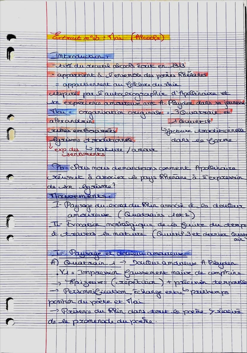 
<h2 id="introduction">Introduction</h2>
<p>Le poème "Mai" est issu du recueil "Alcools" écrit par Guillaume Apollinaire en 1913. Ce poème a