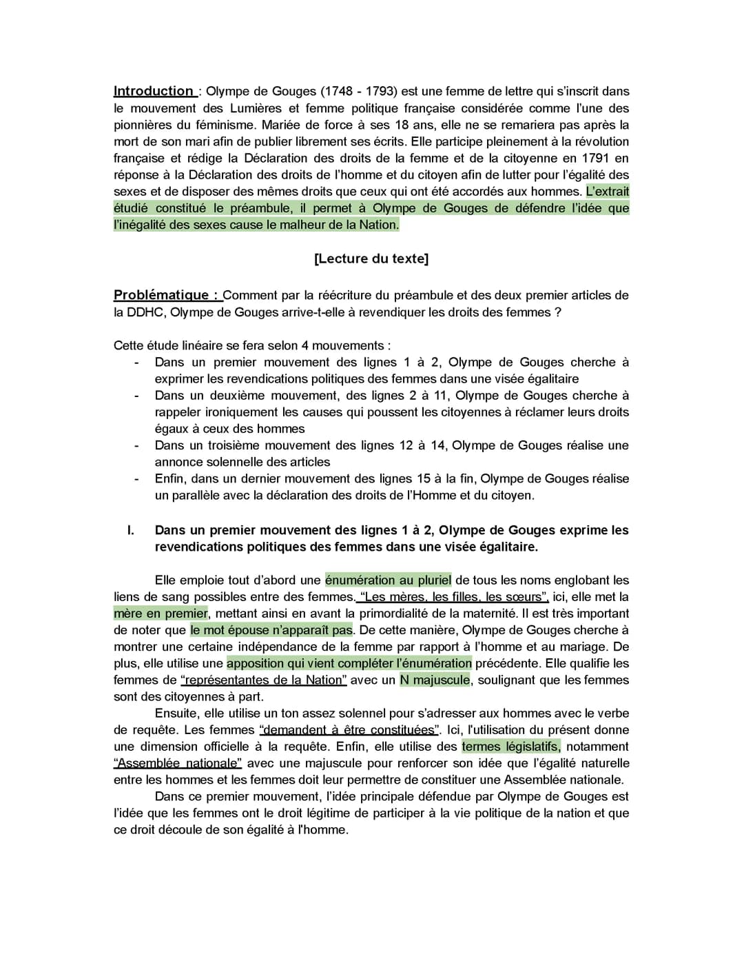 Lecture linéaire, DDHC, prémabule