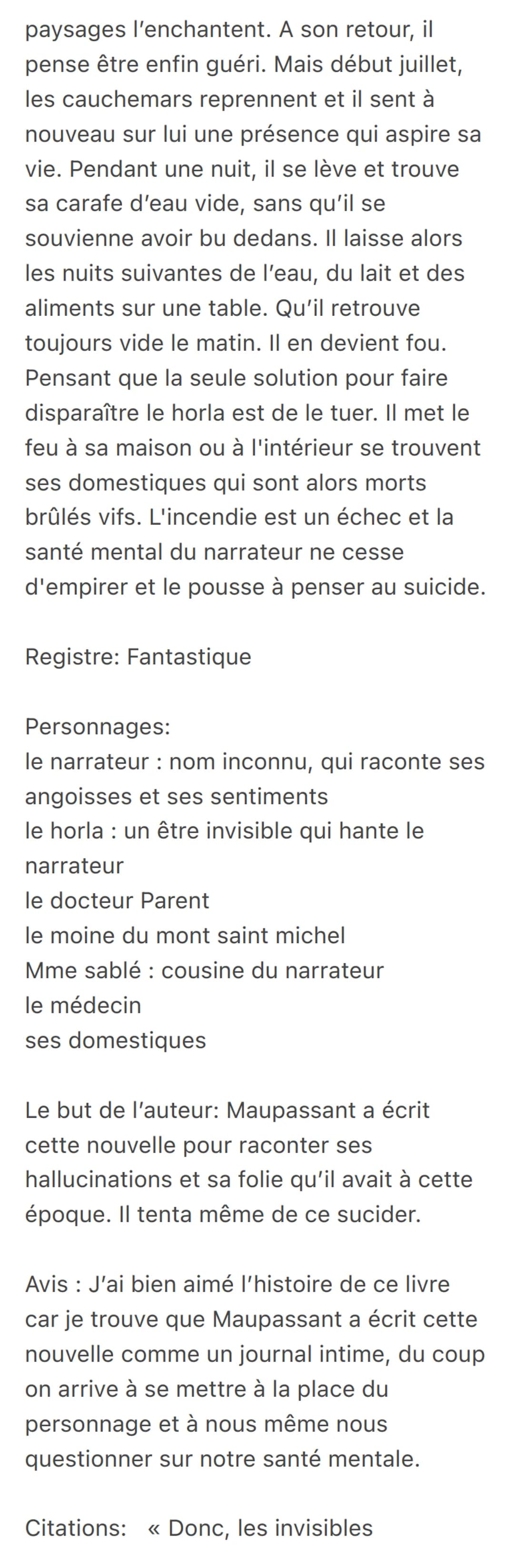 Le HORLA
de Guy MAUPASSANT
L'auteur : Guy de Maupassant est un
écrivain et journaliste littéraire français né
le 5 août 1850 et mort le 6 ju