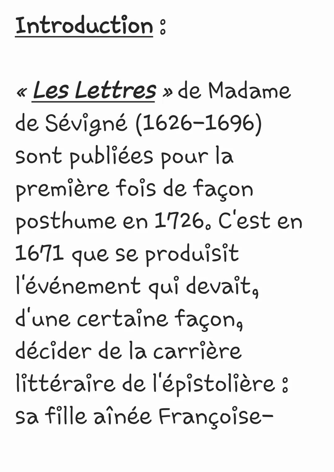 
<p>Les <strong>Lettres</strong> de <strong>Madame de Sévigné</strong> (1626-1696) ont été publiées pour la première fois de façon posthume 