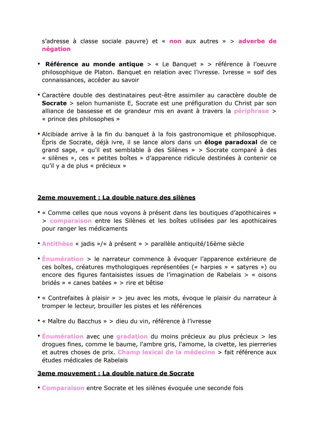 Le prologue (fiche pour l'oral)
Rabelais, Gargantua, « Le Prologue de l'auteur », p.13
Introduction
présentation de Rabelais + situer l'oeuv