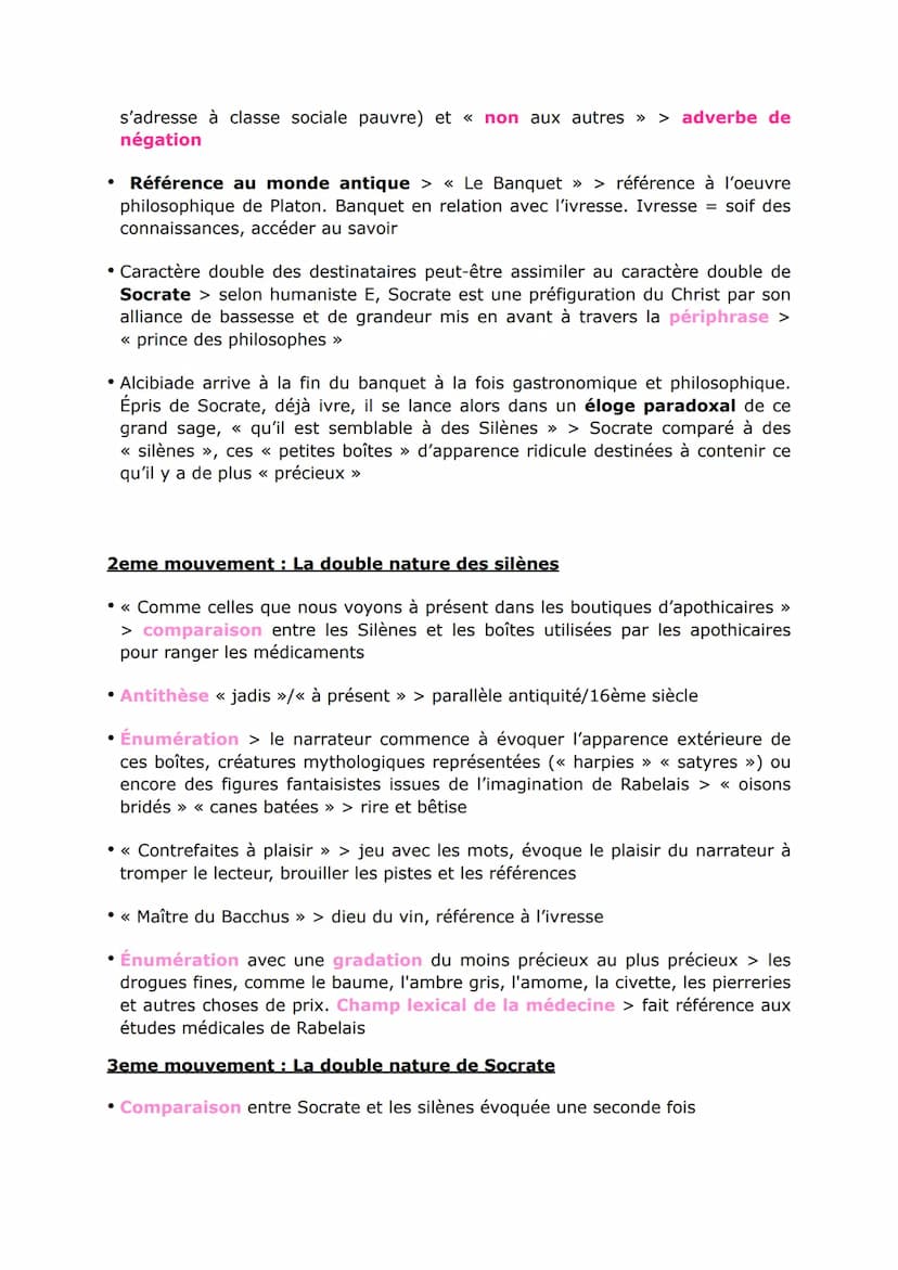Le prologue (fiche pour l'oral)
Rabelais, Gargantua, « Le Prologue de l'auteur », p.13
Introduction
présentation de Rabelais + situer l'oeuv