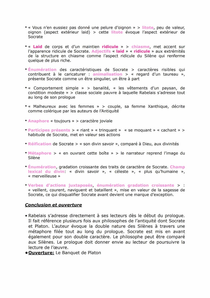Le prologue (fiche pour l'oral)
Rabelais, Gargantua, « Le Prologue de l'auteur », p.13
Introduction
présentation de Rabelais + situer l'oeuv