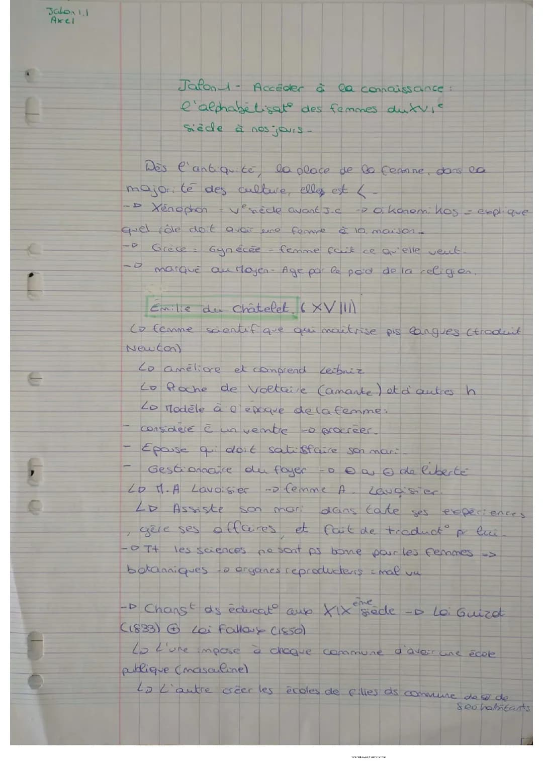 L'Alphabétisation des Femmes en Afrique et en France - L'Éducation au 19ème et 20ème Siècle