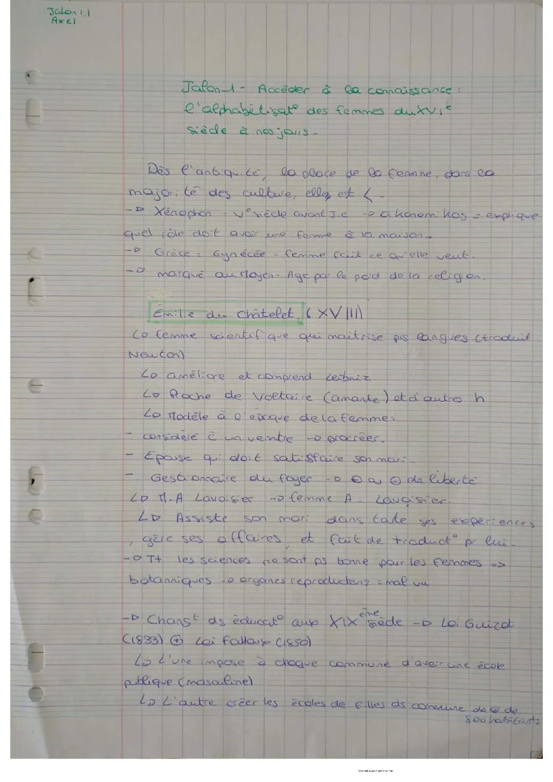 L'Alphabétisation des Femmes en Afrique et en France - L'Éducation au 19ème et 20ème Siècle