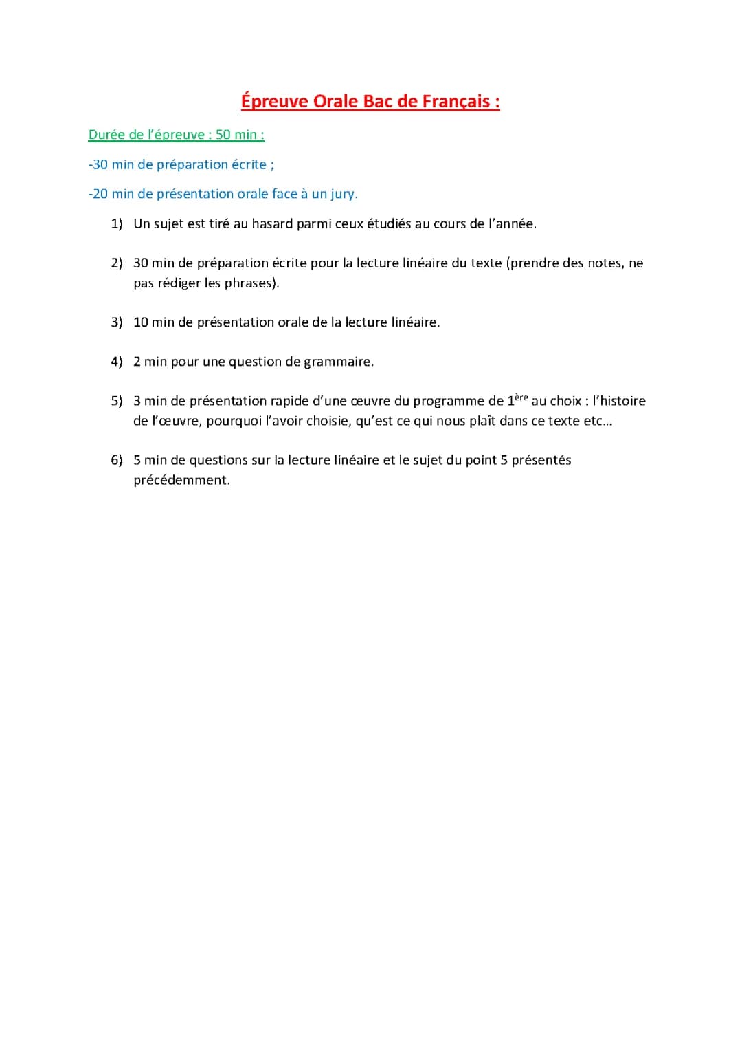 Exemple Oral Bac Français 2024: Méthode et Fiches PDF