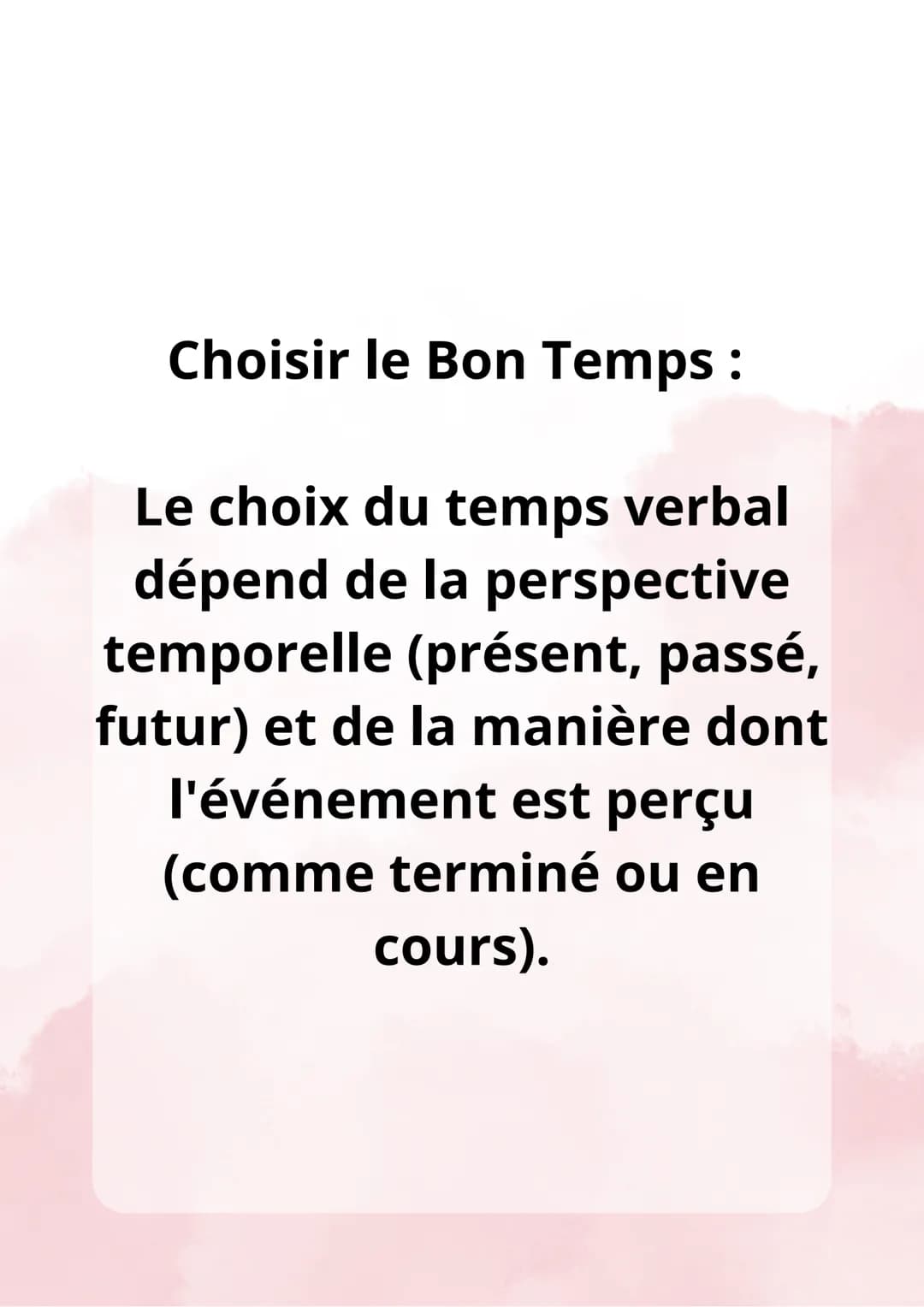 Les Valeurs de
Temps Présent : Ce temps est utilisé
pour parler d'actions qui se
déroulent actuellement,
d'habitudes, de vérités
générales e