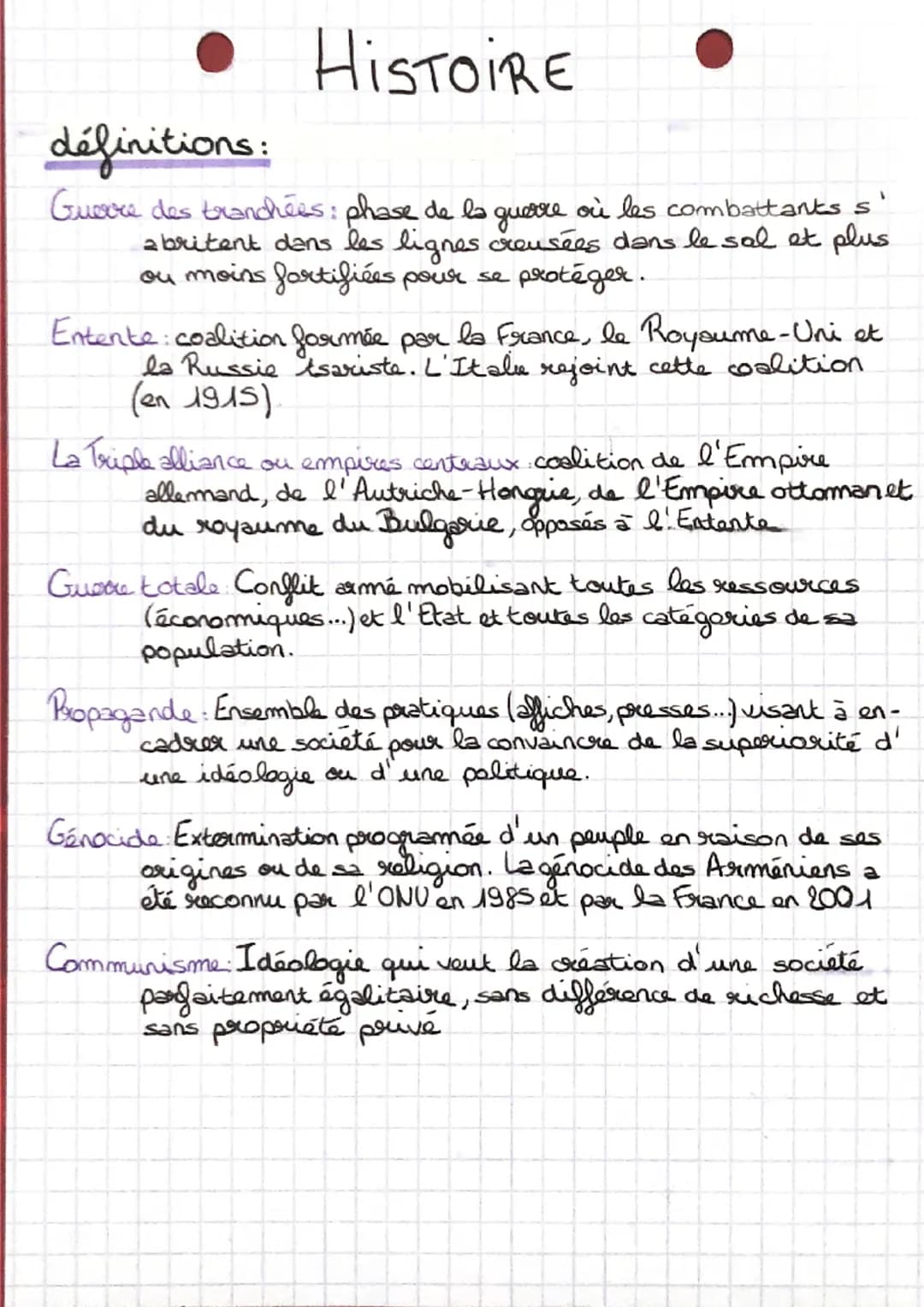 HISTOIRE
guerre mondiale
лет,
triple-entente
France
- Royaume-Uni
-Italie (avril 1915).
- Etats-Unis (avril 1917)
triple alliance
Allemagne
