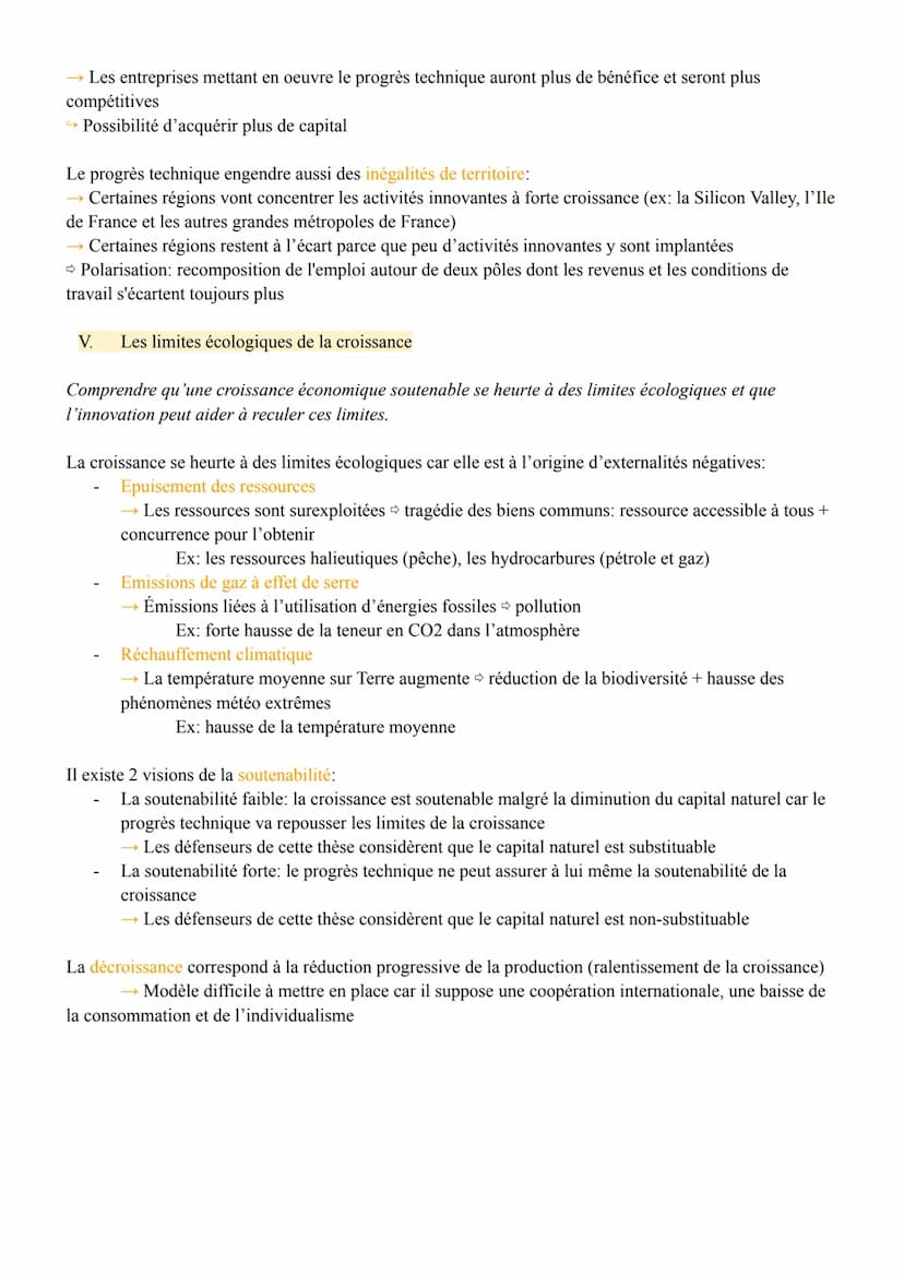 Les sources et défis de la croissance économique
I. Les sources de la croissance économique
Qu'est-ce que la croissance économique et quelle