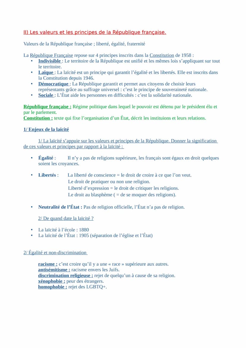 Compétences travaillées :
- raisonner et justifier
- Analyser un document
I/ Connaître les symboles de la république française et de l'Union