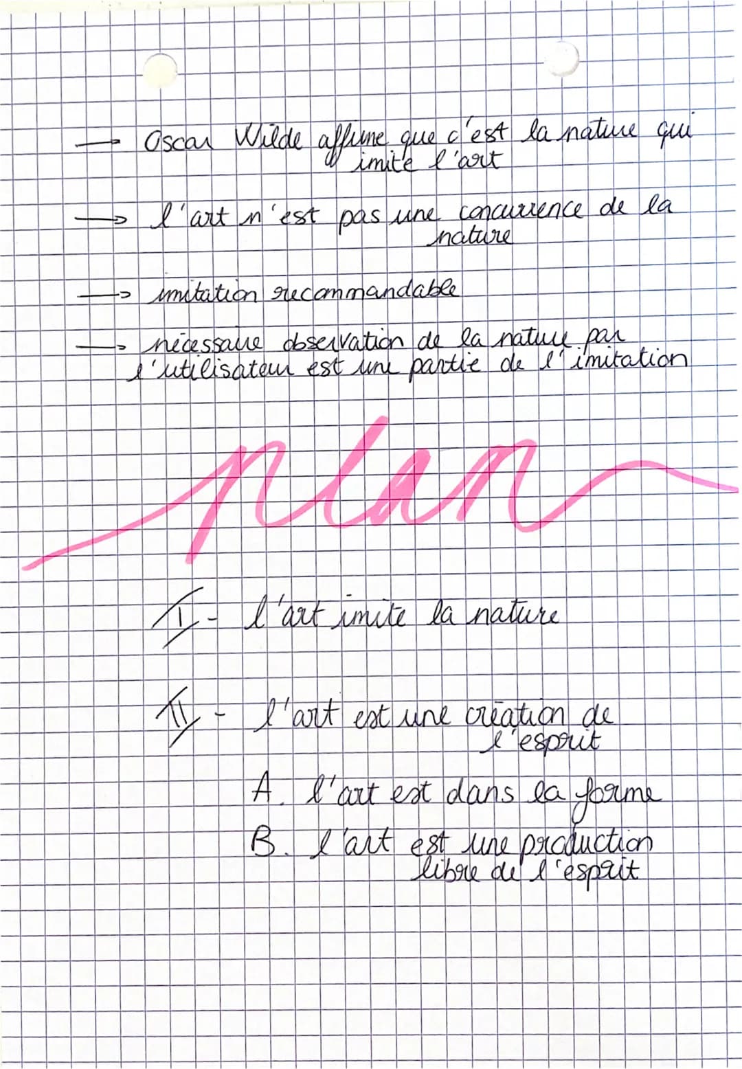 l'artrimites
A ib las
mature
idees pour une
Aristote pense que l'art doit imiter la
ea
mative
dissertation
- l'imitation d'une realite appor
