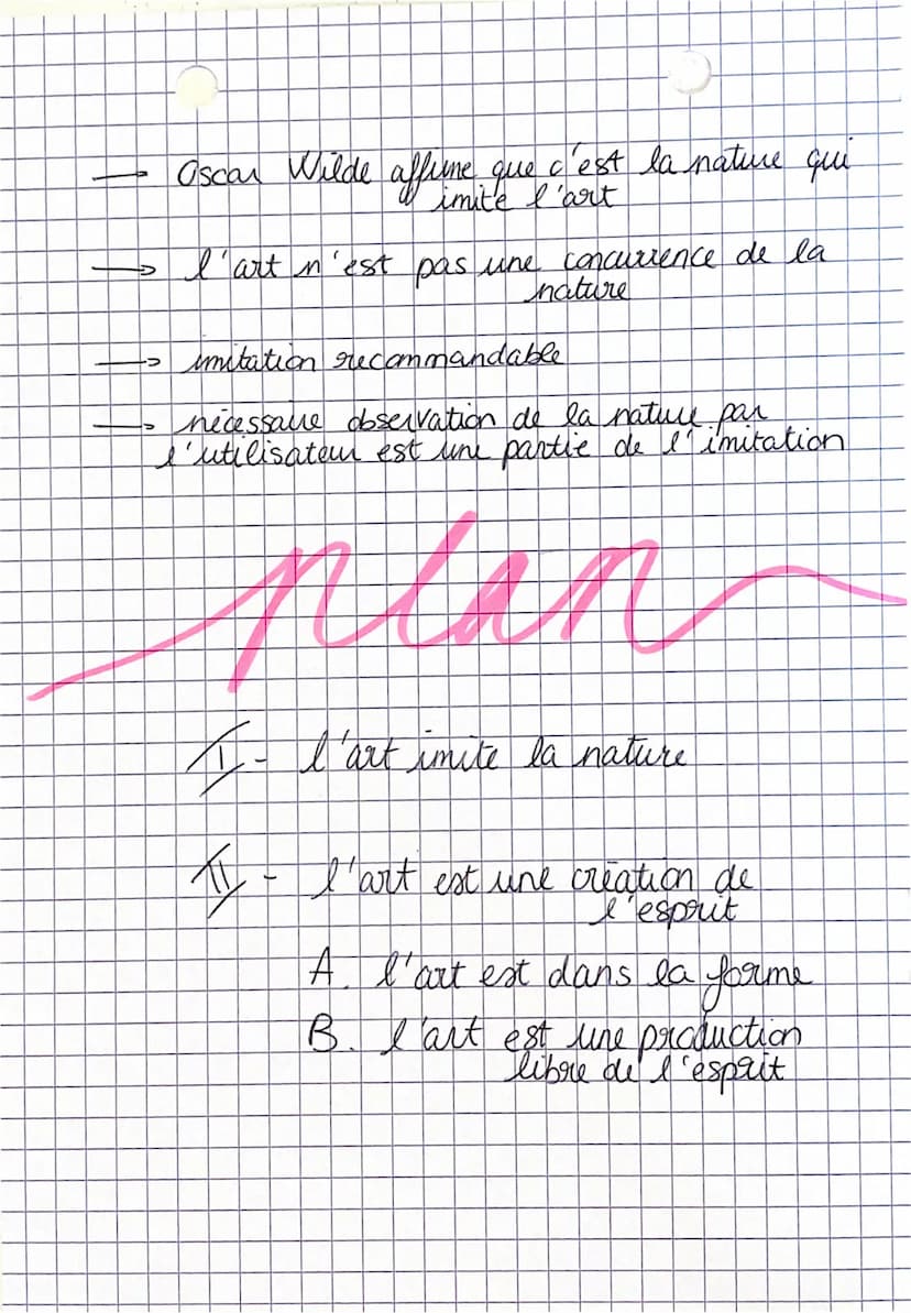 l'artrimites
A ib las
mature
idees pour une
Aristote pense que l'art doit imiter la
ea
mative
dissertation
- l'imitation d'une realite appor
