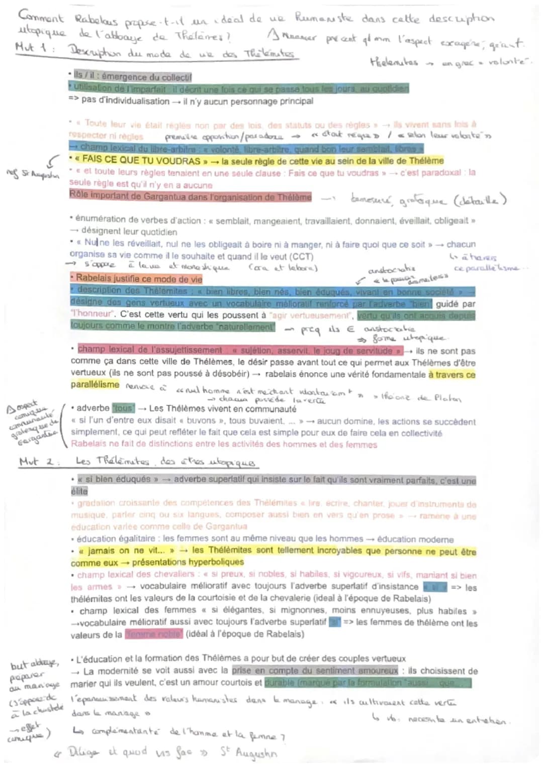 « Le mode de vie des thélémites », ch.LVII. Gargantua
Toute leur vie
régie non par des lois, des statuts ou des règles, mais
selon leur cola