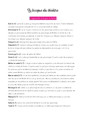 Know Vocabulaire pour le théâtre thumbnail