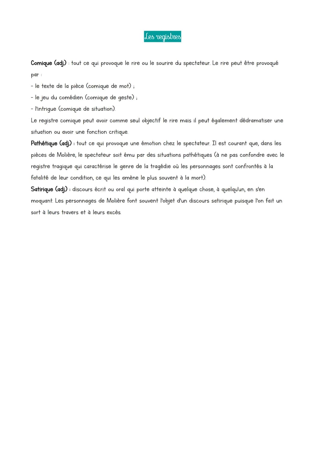 Le lexique du théâtre
L'organisation de la pièce de théâtre
Acte (n. m) : partie de la pièce qui marque les éléments importants de l'action.