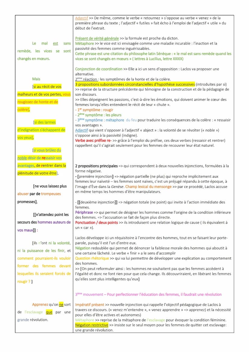 Séquence 2 - << Homme, es-tu capable d'être juste ? » Le combat d'Olympe de Gouges pour les droits des femmes au siècle des Lumières
Parcour