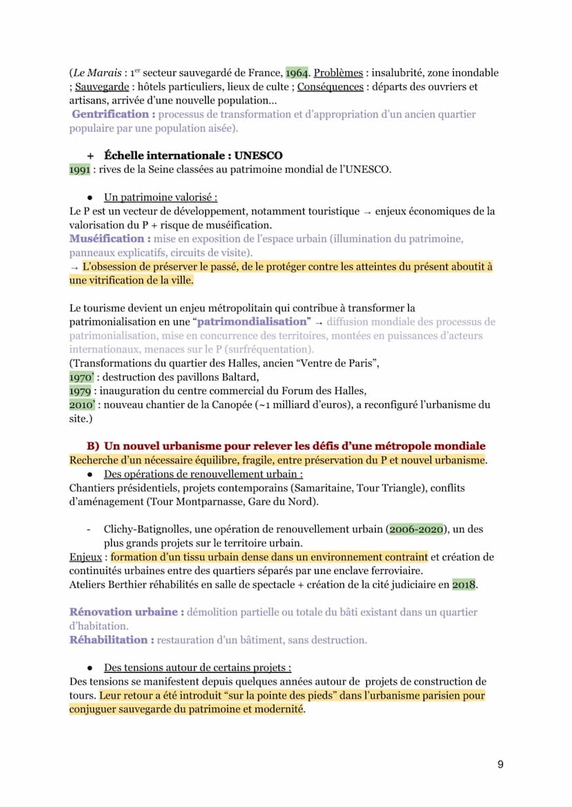 IDENTIFIER, PROTÉGER, VALORISER LE PATRIMOINE : ENJEUX
GÉOPOLITIQUES
I.
AXE 2 : La préservation du patrimoine : entre tensions et concurrenc
