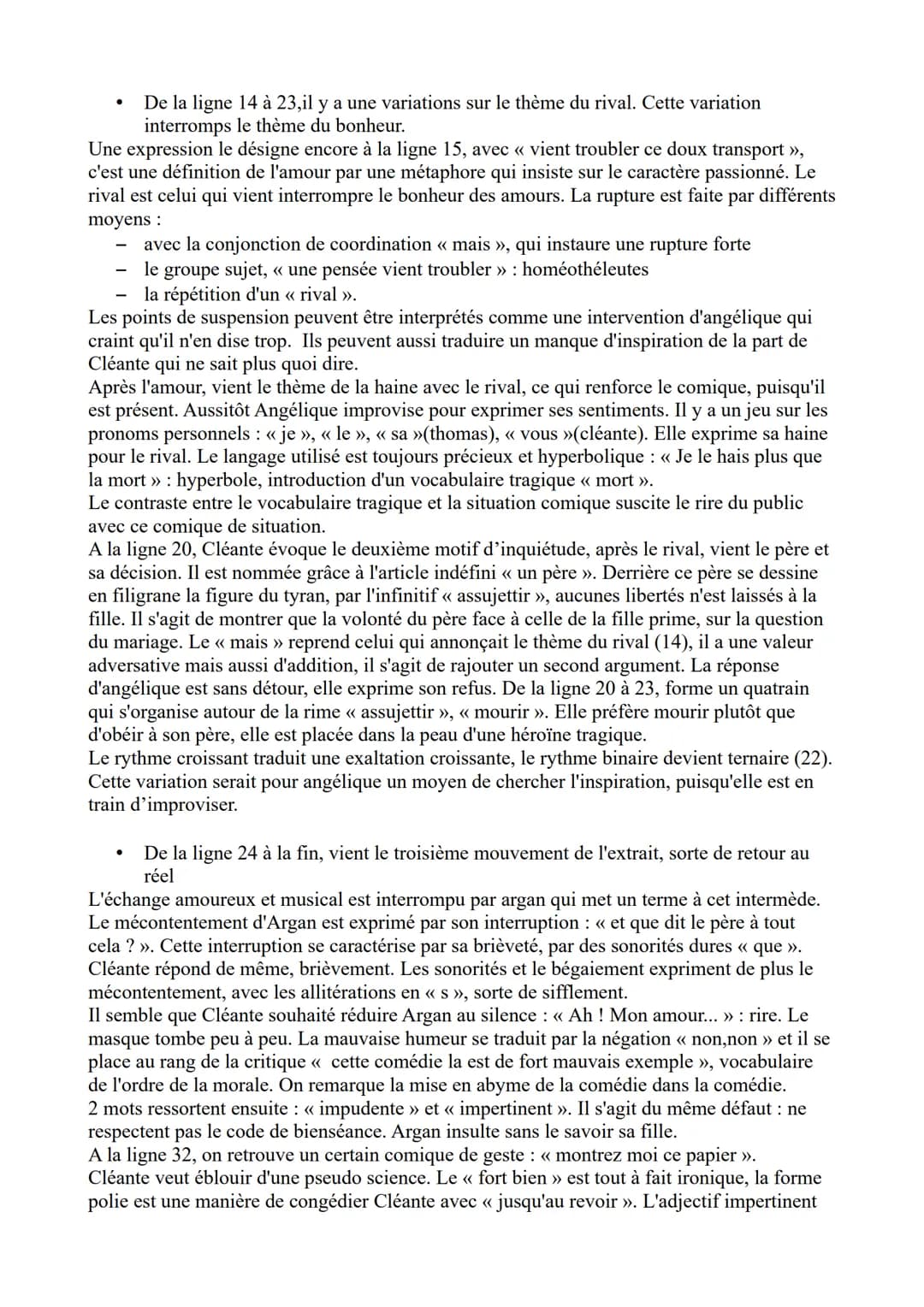 Analyse linéaire Le Malade Imaginaire de Molière - n°13
Jean Baptiste Poquelin, dit Molière est un homme de théâtre du XVIIè siècle et l'un 