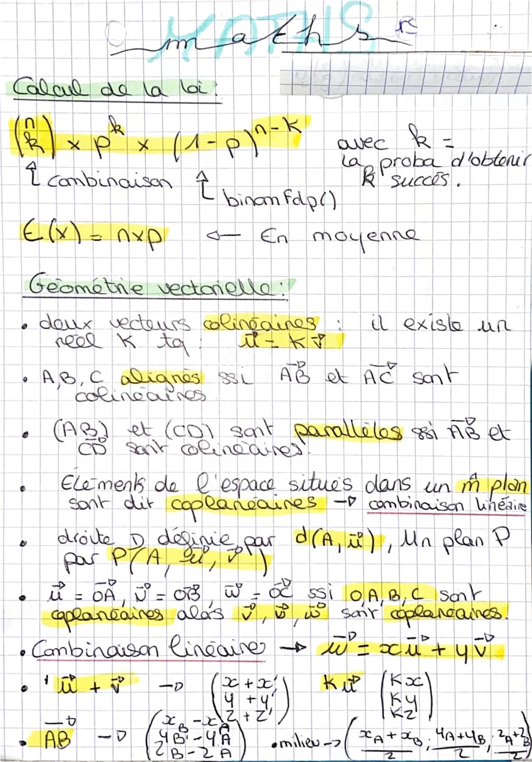 Proba!
P(A)
maths.
PROBABILITES
GEO VECTORIELLE
·A=
D
PLAY A
PAB)B (ANB)
-B
n
2 pi
Σ
i=1
-€
€(x) =
pi x xi
Loi de probabilite v
X
P(X)
H
с
D