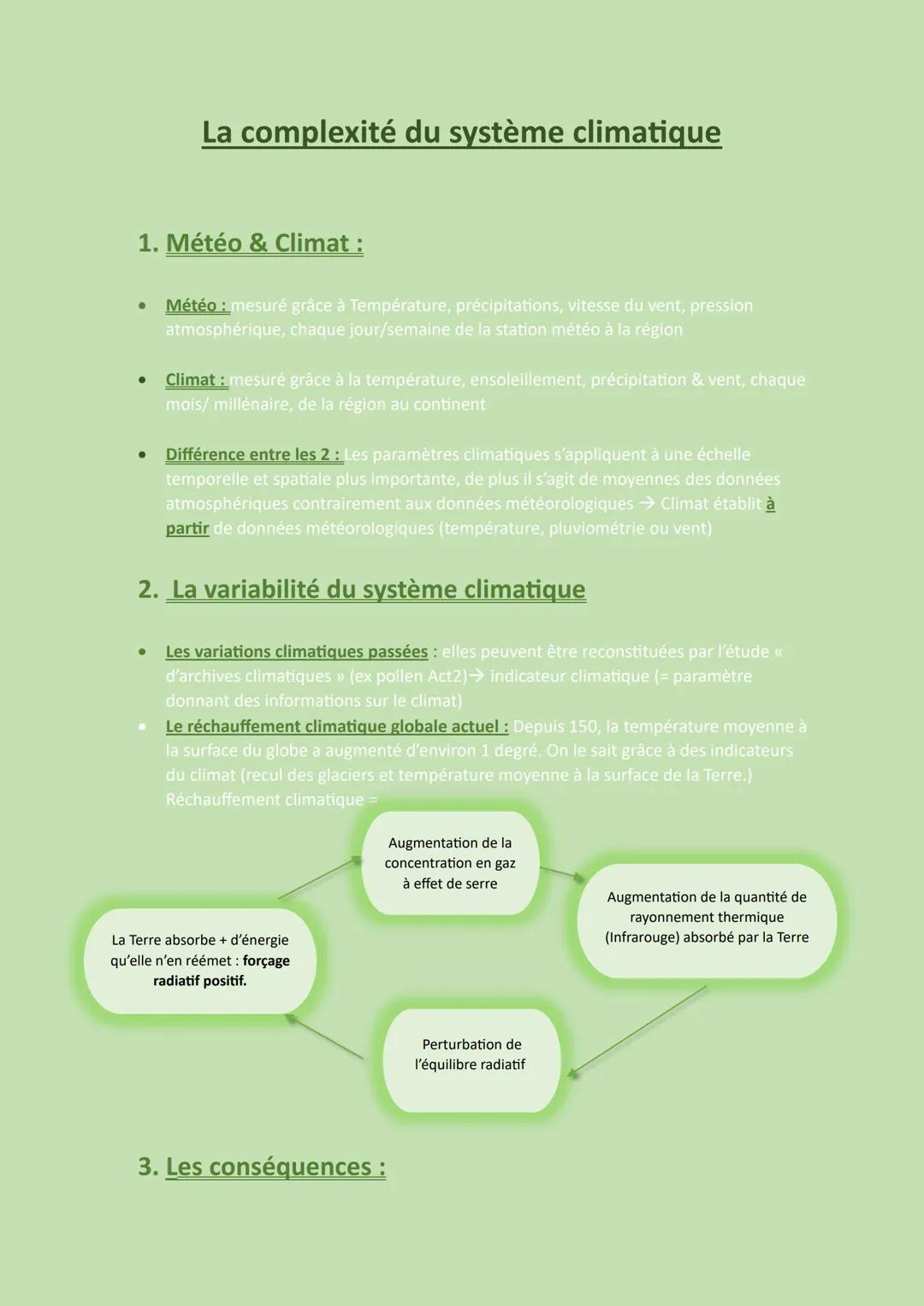 1. Météo & Climat:
● Météo : mesuré grâce à Température, précipitations, vitesse du vent, pression
atmosphérique, chaque jour/semaine de la 