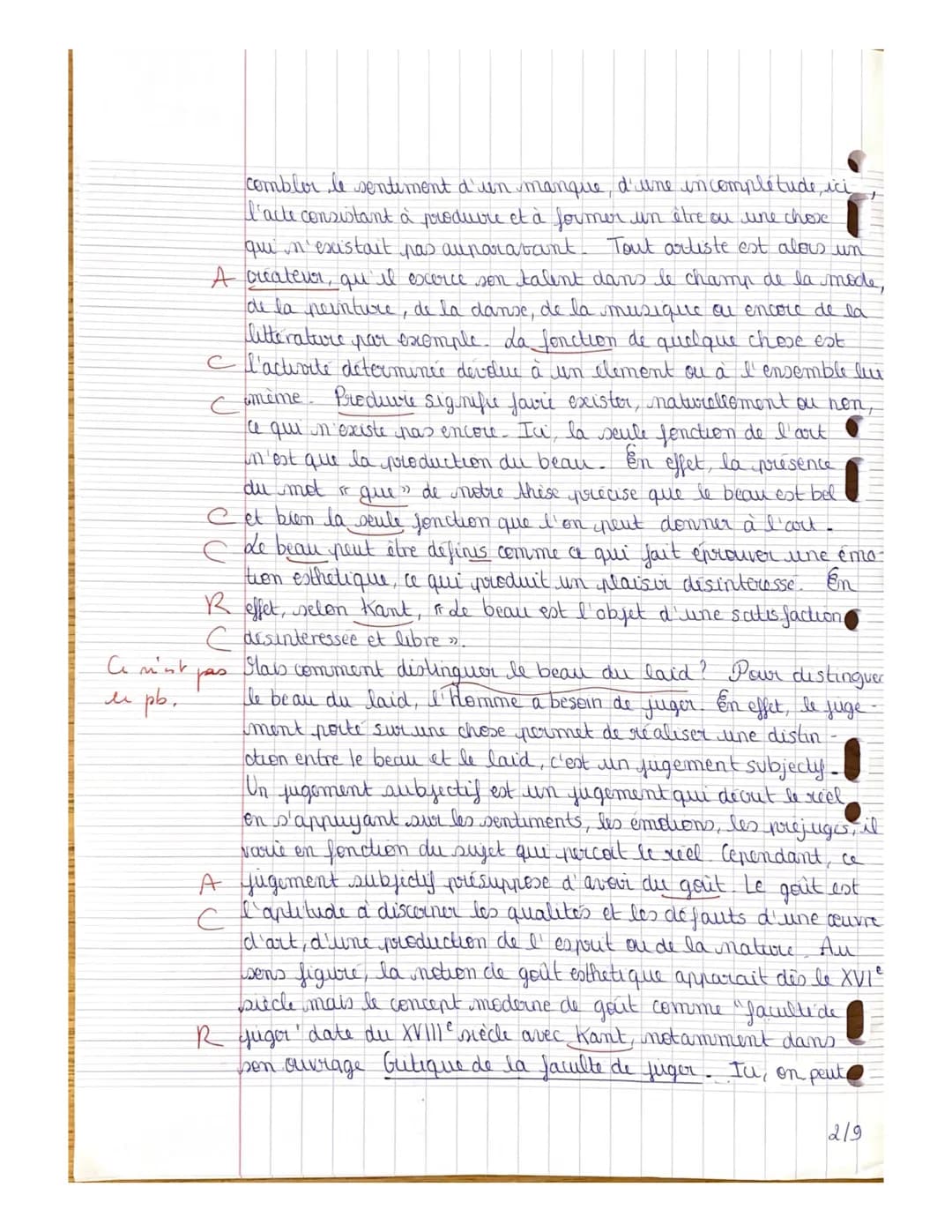 Duchorrozat Romanée
(200
Dissertation de philosophie
Magnifique!
ти
16/12/20
R
Emmanuel Kant, philosophe allemand du XVIII
siècle, affirme d