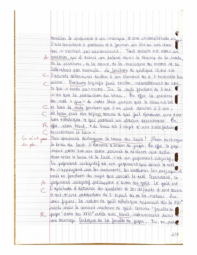 Duchorrozat Romanée
(200
Dissertation de philosophie
Magnifique!
ти
16/12/20
R
Emmanuel Kant, philosophe allemand du XVIII
siècle, affirme d