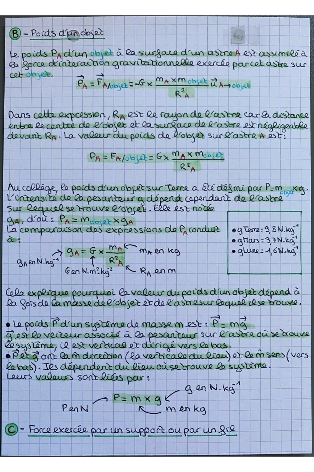 Découvre le Bilan des Forces et le Poids - Exercices Corrigés pour Toi !