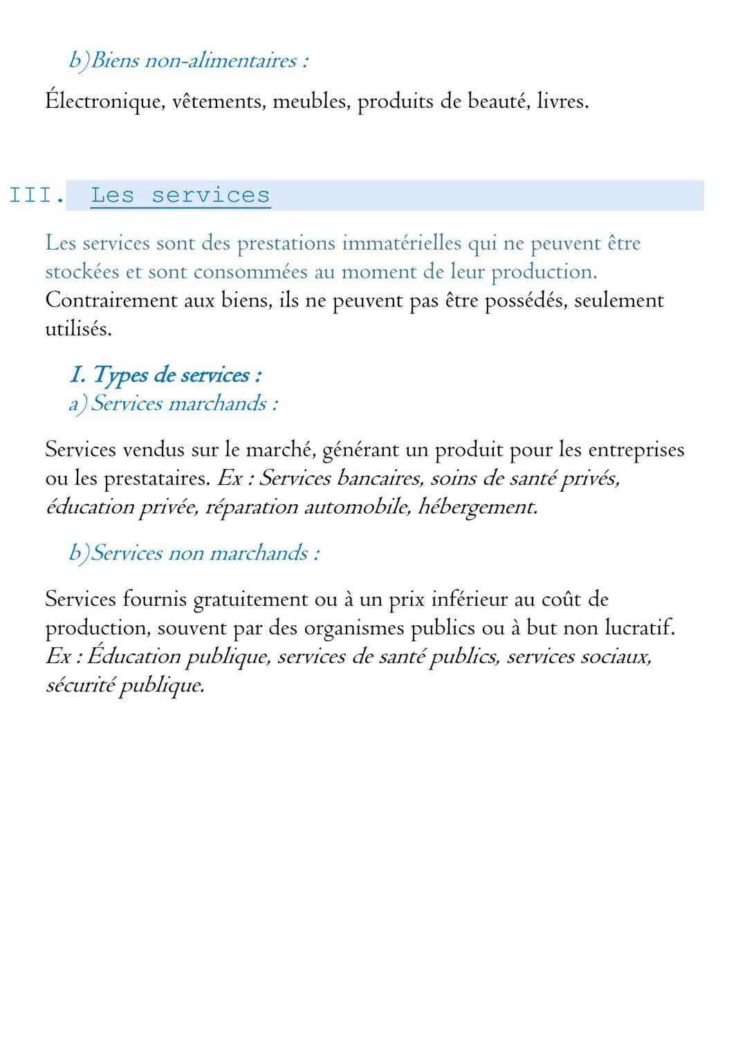 Chapitre
Introduction
-
Les besoins, les biens
et les services
Comprendre les besoins des clients ainsi que les distinctions entre les
biens