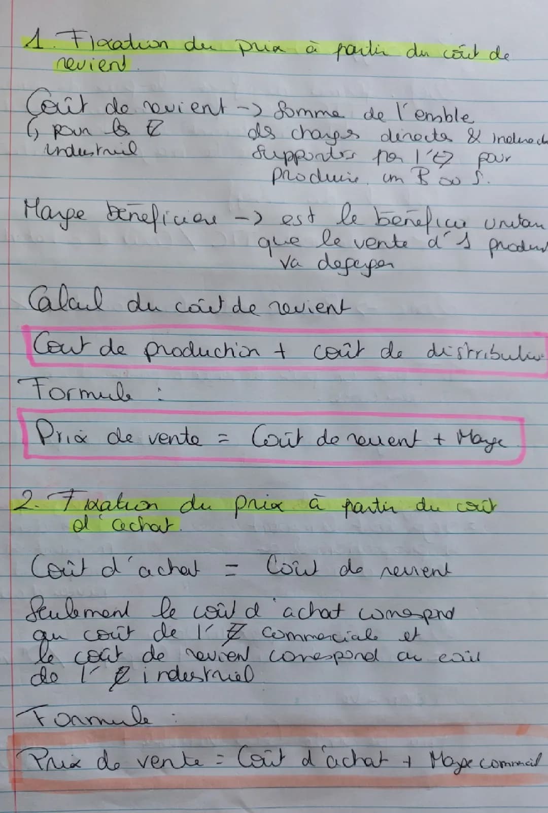 Découvre comment calculer le prix et le coût de revient simplement