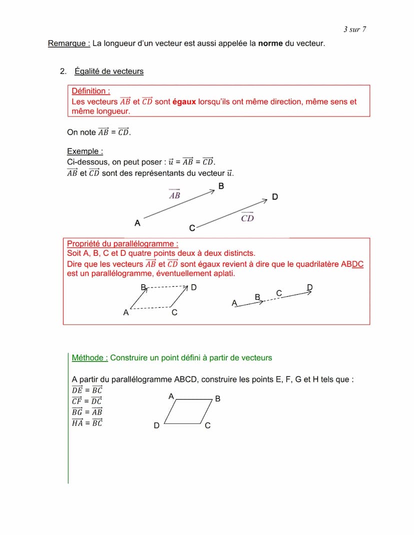 I. Translation
Exemple:
B
T'
LES VECTEURS (Partie 1)
80m
T
A
Une translation est un glissement :
- avec une direction donnée :
câble du télé