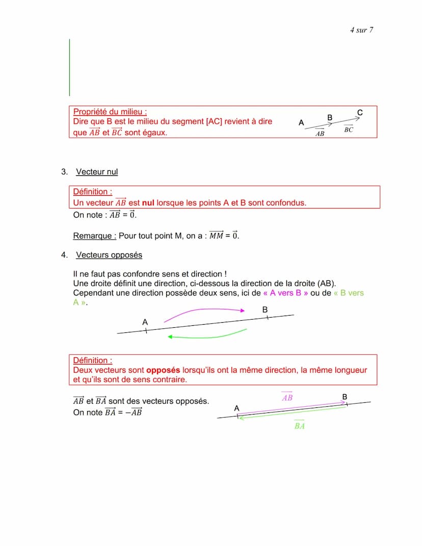 I. Translation
Exemple:
B
T'
LES VECTEURS (Partie 1)
80m
T
A
Une translation est un glissement :
- avec une direction donnée :
câble du télé