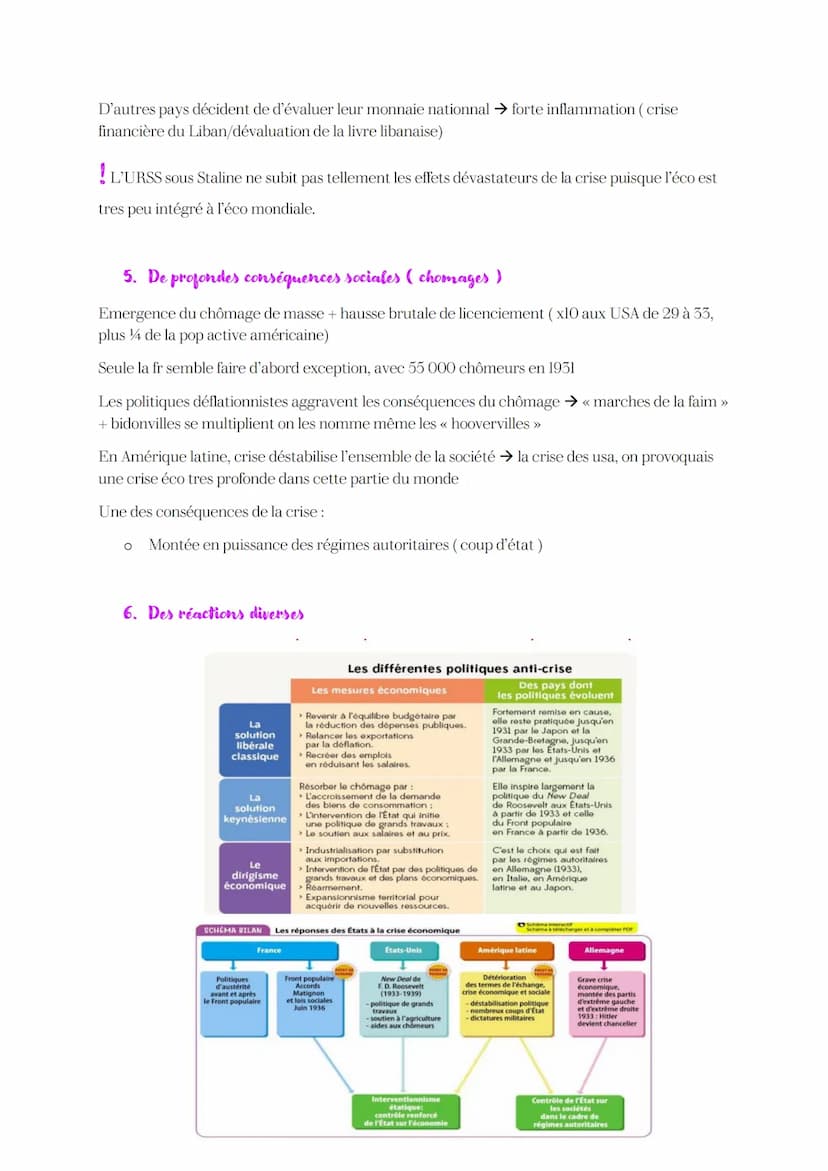 Introduction:
La crise de 29 et la Grande dépression de 30, déstabilisent les éco
o Conséquences sociales politique considérables
O
Les gouv