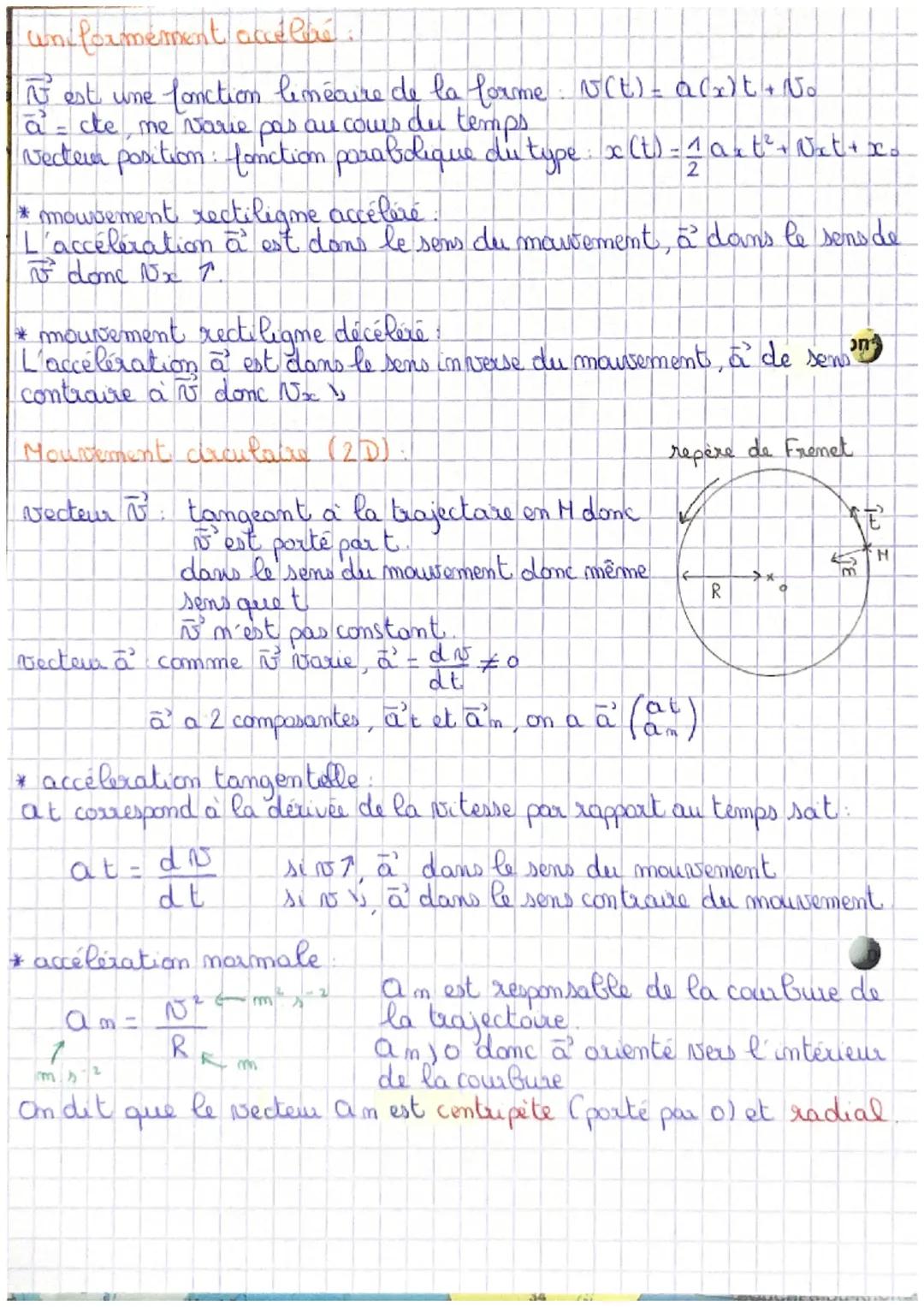 # chap 4

Décrire un mouvement

Spé Term

De nombreux mouvements peuvent être ramené à une étude plane (20)
ou $z = 0$.

Necteur position:

